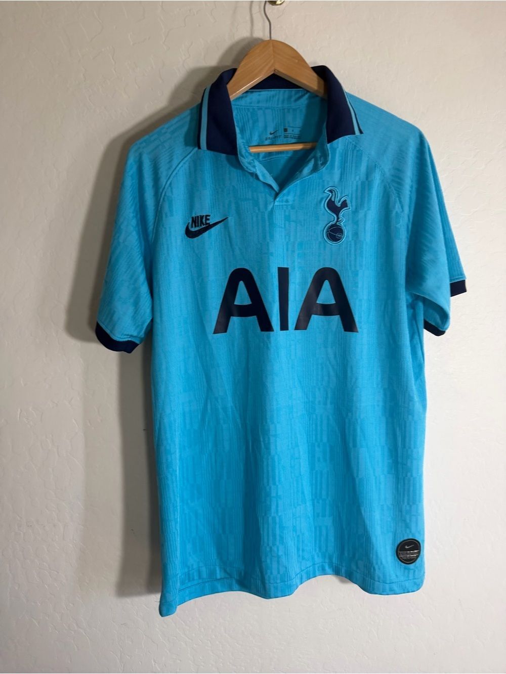 Nike Tottenham Hotspur 2019/20 Third Kit Soccer Jersey Light Blue Large